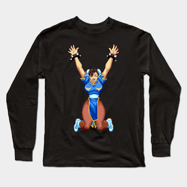 chun-li Long Sleeve T-Shirt by allysontx